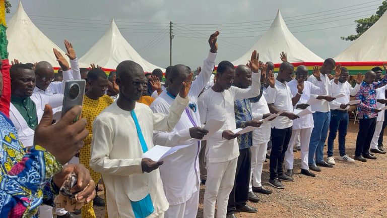INAUGURATION OF NEW ASSEMBLY MEMBERS IN ELLEMBELLE DISTRICT ASSEMBLY-NKROFUL